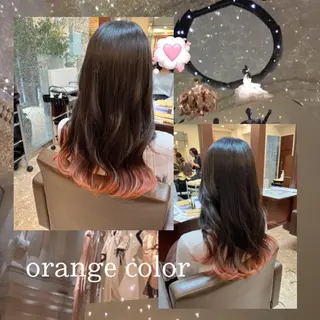 ロング カラー ヘアアレンジ eN°byyoureshair所属・🎀若者人気No.1 湯川響🎀のヘアスタイル