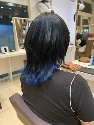 ミディアム カラー はだゆうき @hadadan08のヘアスタイル