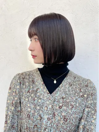 ショート カラー 顔周りカット× 髪質改善【リョウ】のヘアスタイル