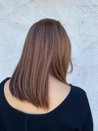 ミディアム 艶カラー🕊️ ✴︎Yukari✴︎のヘアスタイル