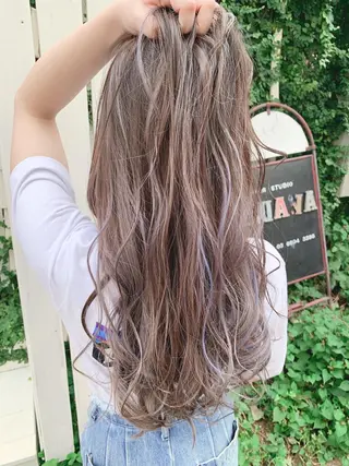 セミロング カラー nico 原宿所属・nico【代表】 市川 拓也のヘアスタイル