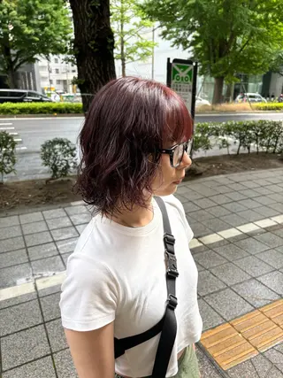 カラー 🍓ハイトーンカラー 🎀nene🍓のヘアスタイル