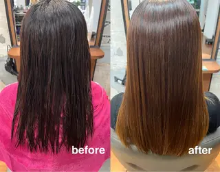 ミディアム 山本 果穂のヘアスタイル