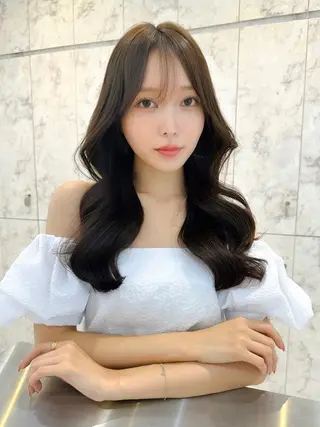 ロング カラー 髪質改善サロン Sea shinjuku 新宿南口【シー シンジュク】所属・髪質改善/韓国ヘア レイヤー/新宿/ロミのヘアスタイル