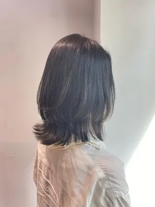 ミディアム GO TODAY SHAiRE SALON 原宿Stella店所属・𓍯柔らかhair 𓍯 yukinoのヘアスタイル