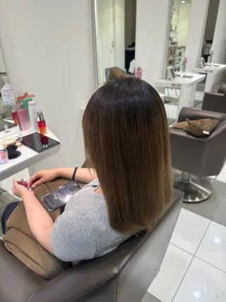 ミディアム 小川 康生のヘアスタイル