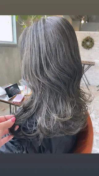 セミロング カラー risako🇰🇷 韓国ヘア/レイヤーのヘアスタイル