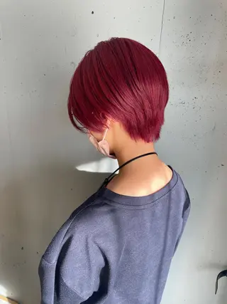 ショート カラー ZOA classic hair所属・東 みのりのヘアスタイル