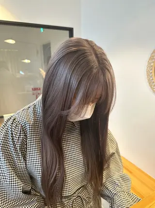 ロング カラー yuika .のヘアスタイル