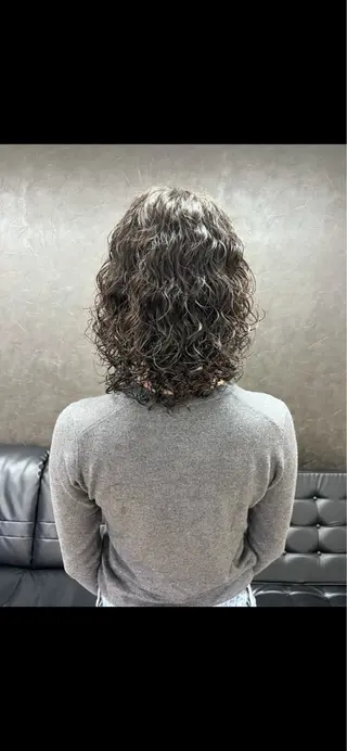 ミディアム パーマ nono/パーマ /顔まわりカット🐈のヘアスタイル