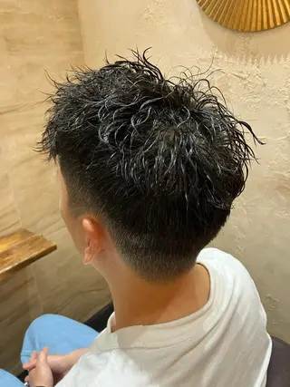 パーマ メンズ メンズ特化/パーマ/ フェードWATARUのヘアスタイル