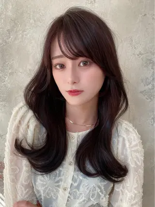 ロング 🧡くびれヘア/前髪 顔周り🧡久原結衣のヘアスタイル