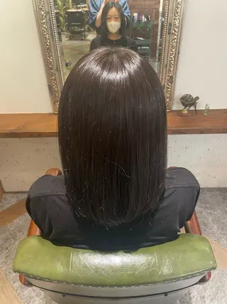 ミディアム カラー moon 武蔵小杉所属・ヤマザキ アイ🕊 くすみカラー👒のヘアスタイル