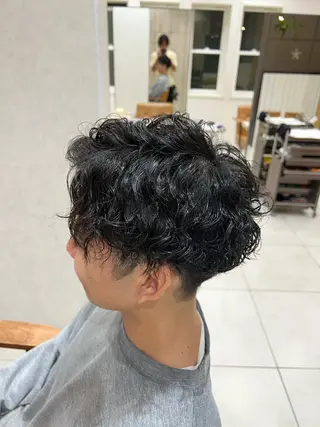 メンズ レディースショート/ メンズパーマ/足立のヘアスタイル
