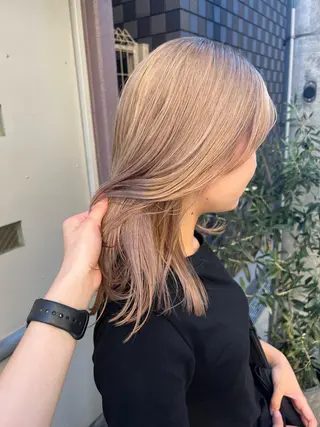 セミロング カラー ボブ／パーマ指名 No. 1🍃れんとのヘアスタイル