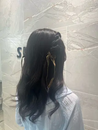 ロング ヘアアレンジ ０円メンズカット✂️ ／浅野未来🌼.*のヘアスタイル