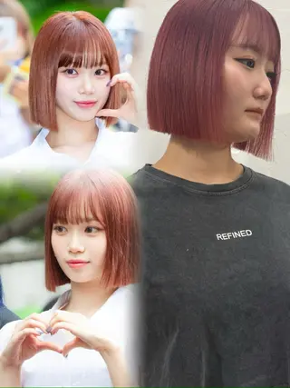 ショート pia/リサコ ボブ/縮毛のヘアスタイル
