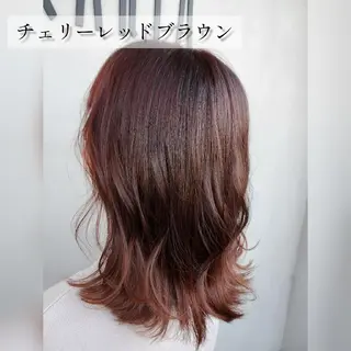 セミロング カラー 縮毛矯正/ 髪質改善/佐伯 駿のヘアスタイル