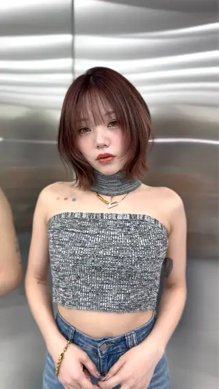 ショート romp恵比寿所属・ボブ・ショートカット 【瑠己】のヘアスタイル
