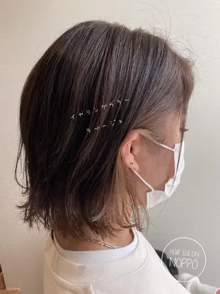 ミディアム カラー noppo所属・NOPPO 和泉市 美容室/奥村 飛鳥のヘアスタイル