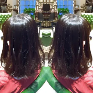 ミディアム カラー パーマ ヘアアレンジ tocca所属・毎月通える価格♪ 杉本真基のヘアスタイル