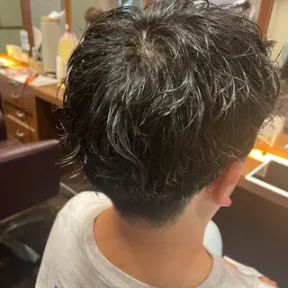 パーマ メンズ ふるはし みなのヘアスタイル