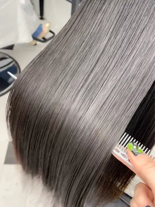 セミロング カラー パーマ ヘアアレンジ メンズ mona/ ストレートスタイル✨のヘアスタイル