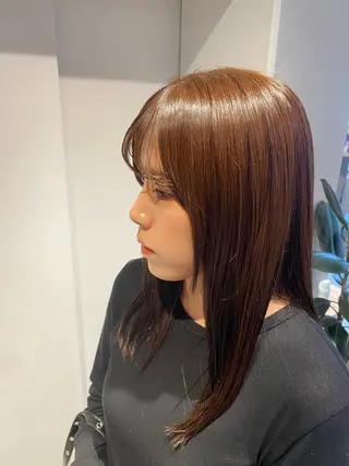 セミロング カラー ミユウ👗🎀 /カラーリスト/ボブのヘアスタイル