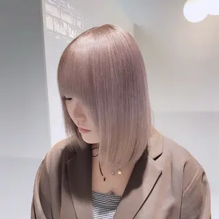 ミディアム カラー ヘアアレンジ メンズ SALOWIN所属・ハイトーン美容師 MASATOのヘアスタイル