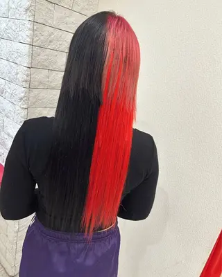 ロング ヘアアレンジ 今村公介 ブリーチ特化、派手髪のヘアスタイル