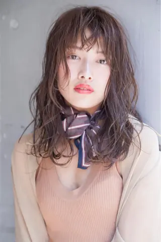 セミロング カラー hao所属・西山 頌太のヘアスタイル