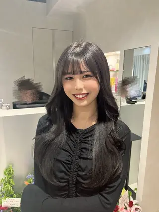 ロング 韓国レイヤー×モテ髪 /MITSUKI🤍のヘアスタイル