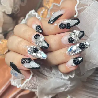 ネイル 23時まで❤︎韓国、 ワンホンネイルのネイルデザイン