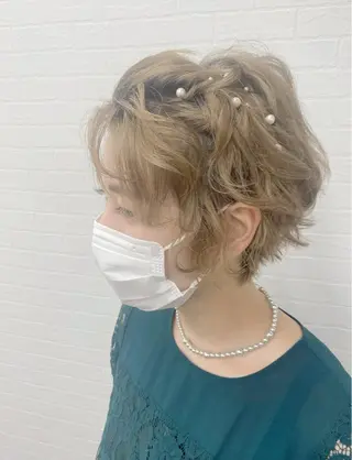 ショート ヘアアレンジ GRANLUSSO 〜グランルッソ駅前店所属・木口 嘉美のヘアスタイル