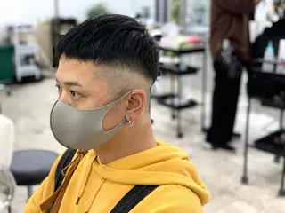 ショート メンズ ハイライト&曲がる 縮毛矯正特化 玉置のヘアスタイル