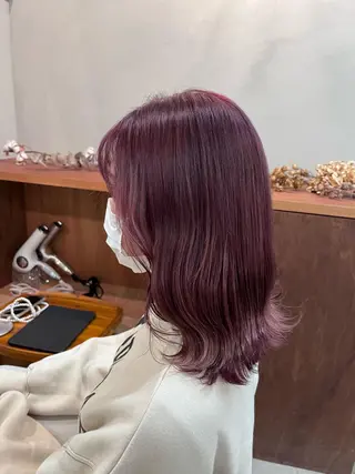 ミディアム 暖色カラー/ ヘアセット🌛櫻井舞のヘアスタイル