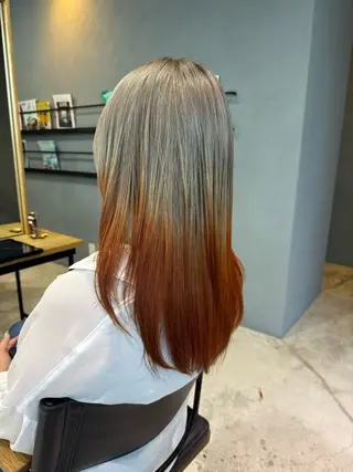 ミディアム 岡崎/髪質改善/ ハイトーン/鈴木進のヘアスタイル