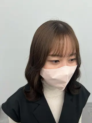 ミディアム カラー 韓国style Mifūのヘアスタイル