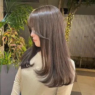 ロング カラー コテ巻き風パーマ🌀 カラー/Asukaのヘアスタイル