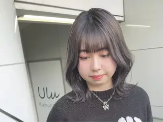 ミディアム カラー パーマ kahuli  hair Ulu 「カーフリヘアウル」所属・鎗田 健のヘアスタイル