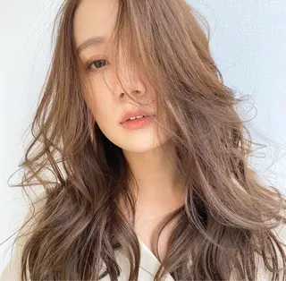 ロング カラー パーマ シェアサロン salowin所属・✨ブリーチなし透明感 カラー🥇ユースケのヘアスタイル