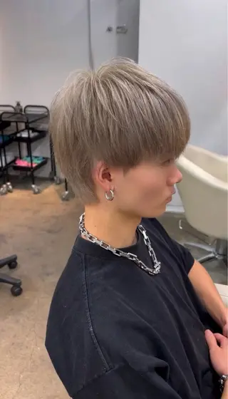 ショート カラー メンズ 福村 陸斗のヘアスタイル