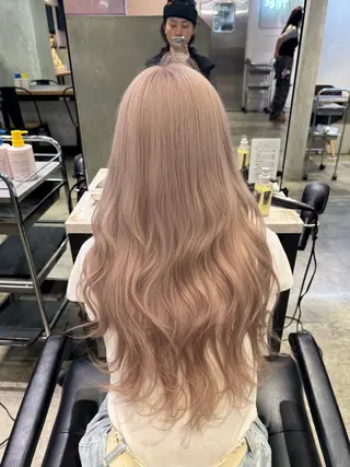 ロング カラー ザクザクレイヤー 🍀/ブリーチ/小田のヘアスタイル