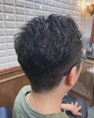 ショート メンズ ルピナス中田店長 山口大地のヘアスタイル