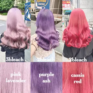 ミディアム カラー ヘアアレンジ ブリーチ/ヘアケア 🪞TAKUMA🪞のヘアスタイル