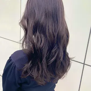 セミロング カラー ヘアアレンジ Lolonois梅田 🌼TSUYURIのヘアスタイル