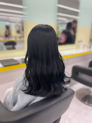 セミロング カラー ヘアアレンジ ☁️縮毛矯正✖️ 透明感☁️りくのヘアスタイル