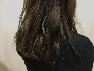 セミロング 暖色カラー🍊 ボブ🌿顔周りcutのヘアスタイル