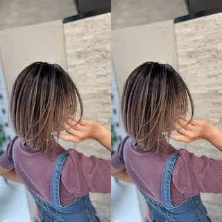 ミディアム Y Uのヘアスタイル