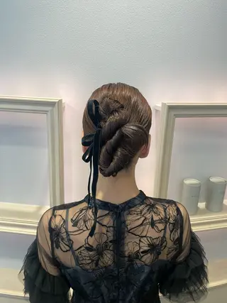 ロング 横浜/お呼ばれヘア/ エクステ/ゆいのヘアスタイル